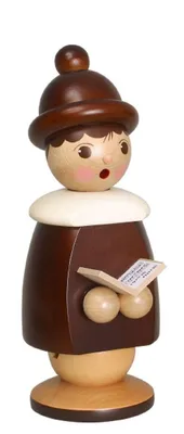 Produktbild von Miniaturfiguren Frierendes Kurrendekind mit Buch natur Höhe 26cm NEU