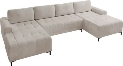 Obrázek produktu pro Rozkládací sedačka do U BARRY - světlá šedá 1