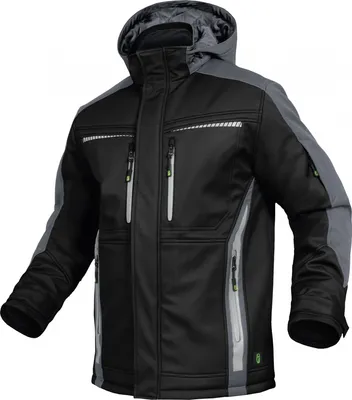 Produktbild von Leibwächter Winter-Softshelljacke Flex-Line Gr. XS schwarz/grau
