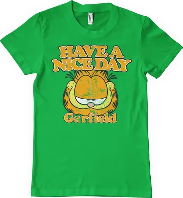 Produktbild von Garfield - Have A Nice Day T-Shirt - X-Large - Green
