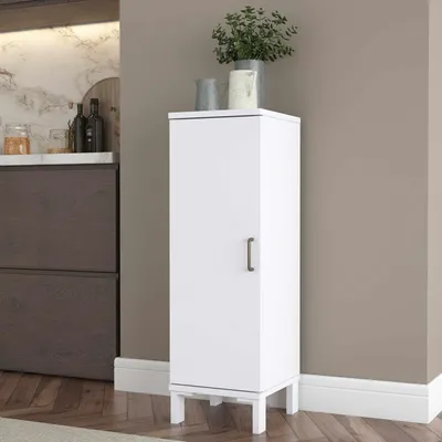Image de Skye Decor, armoire de salle de bain de haute qualité, blanche, dimensions 30 x 93,6 x 32,5 cm, 100% mélaminé | Code parent