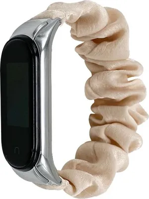Produktbild von INF Elastisches Armband für Xiaomi Mi Band 8 - Nylon, 20cm x 2cm, 1 Stück Aprikose
