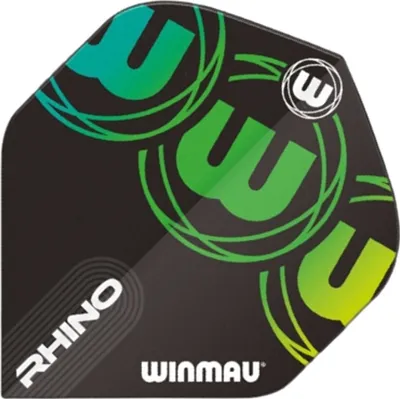 Produktbild von Winmau Darts Rhino Black Green 6905.228 Flights