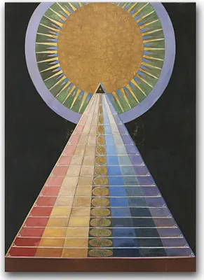 Produktbild von Poster - Canvas - Leinwand - 59,4 cm x 84,1 cm - Fotoposter - Leinwandkunst - Altar Hilma Klint