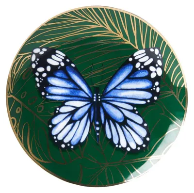 Imagen del producto de Heinen Delfts Blauw: Plato con diseño de mariposa