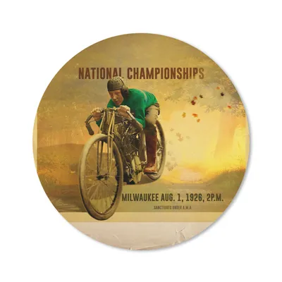 Produktbild von MuchoWow® Mauspad Mousepad Mancave - Motor - Wald - Vintage 50x50 cm - Mousepads - Maus Mat - Pad - Mausunterlage - Vinyl