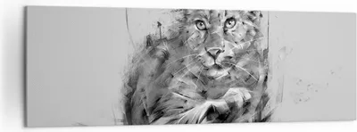 Produktbild von Bild auf Leinwand - Leinwandbild - Tier Abstraktion - 160x50cm - Wand Bild - Wanddeko - Wandbilder - Leinwanddruck - Bilder - Kunstdruck - Wanddekoration - Leinwand bilder - Wandkunst - AB160x50-3850