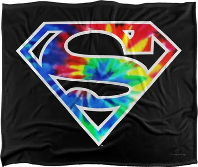 Produktbild von Superman - Decke, Schnurbatik Logo TV18681 (Einheitsgröße) (Bunt)