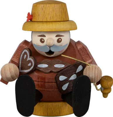 Produktbild von SAICO Mini-Räucherfigur Berufe - Pfefferkuchenverkäufer - kleine Dekofigur für Räucherkerzen - Größe ca. 8 cm - RME6511