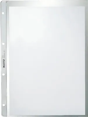 Produktbild von LEITZ Prospekthülle A4 PP genarbt 0,13 mm Lochseite offen 100 Hüllen