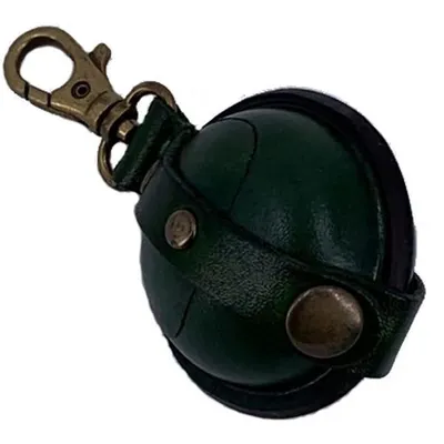 Produktbild von Mika Mini Geldbörse mit Karabiner Sattelleder grün ca. Ø 5 cm 28071105