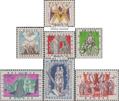 Produktbild von Briefmarken Belgien 1957 Mi 1084-1090 (kompl.Ausg.) postfrisch Tuberkulose