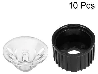 Produktbild von 10 Stš¹cke Linse mit Halter fš¹r Lampe Hohe Leistung 10 Grad 1W 3W Schwarz