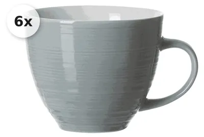 Produktbild von Kaffeetasse 260ml 6er Set Suomi grau-blau