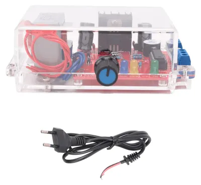Einstellbarer Spannungsregler-Bausatz, 220 V auf 1,25–12,5 V, EU-Stecker