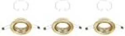 Produktbild von LED Einbauleuchte BRILONER LEUCHTEN RENG, IP23, messing, Metall, inkl., 3x GU10, 3er Set, Ø 8,6 cm