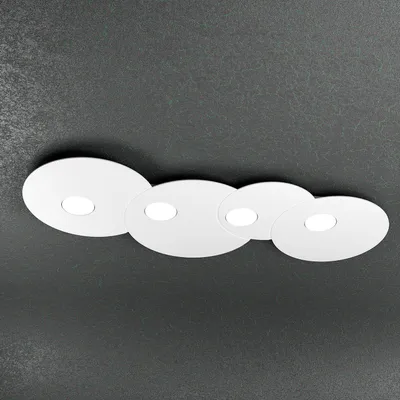 Obrázek produktu pro Moderní obdélníkové stropní svítidlo Cloud Metal White 4 světla Gx53