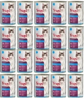 Obrázek produktu pro TROPI Krmivo pro kočky s rybami 415g x 20 ryb
