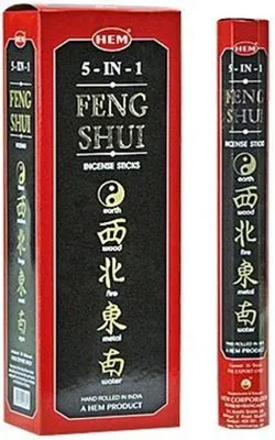 Image de HEM 120 bâtonnets d'encens [ FENG SHUI - 5 in 1 ] roulés à la main en Inde
