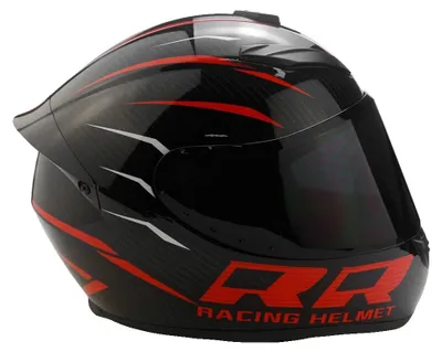 Productafbeelding van Motorhelm, DOT-gecertificeerd, volgezichtshelm, rood, maat L