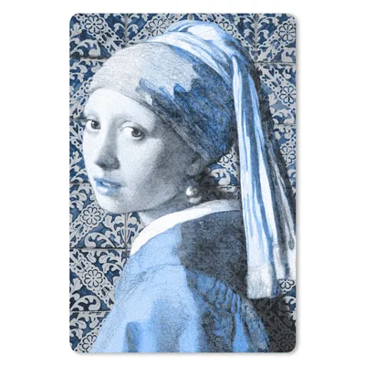 Produktbild von MuchoWow® Mauspad Mousepad Mädchen mit Perlenohrring - Johannes Vermeer - Delfter Blau 18x27 cm - Mousepads - Maus Mat - Pad - Mausunterlage