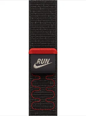 Immagine prodotto di Apple Nike Sport Loop, Banda, Smartwatch, Schwarz, Apple, Apple Watch: 38 mm, 40 mm, 41 mm, Nylon, Poliestere riciclato, Spandex