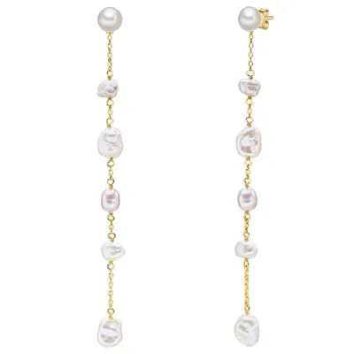 Produktbild von Valero Pearls Perlen-Ohrhänger Sterling Silber Süßwasser-Zuchtperle 50100171
