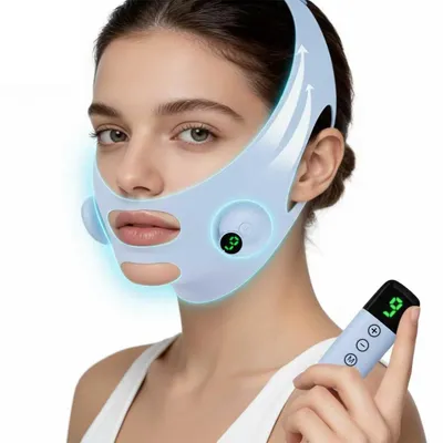 Produktbild von EMS-Puls V-Gesichtsmassagegerät,6Programme,9 Intensitätsstufen,strafft und formt das Gesicht,reduziert Doppelkinn, stimuliert Kollagen,ergonomisch