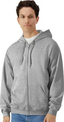 Produktbild von Gildan - "Softstyle" Hoodie mit durchgehendem Reißverschluss für Herren PC7384 (3XL) (Grau)