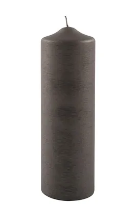Produktbild von Fink CANDLE, gebürstet metallic Stumpenkerze, Paraffin, gebürstet, mocca, L. 8 cm, B. 8 cm, H. 25 cm, D. 8 cm Höhe: 25.00 cm Breite: 8.00 cm Tiefe: 8.00cm Durchmesser: 8.00 cm 172013