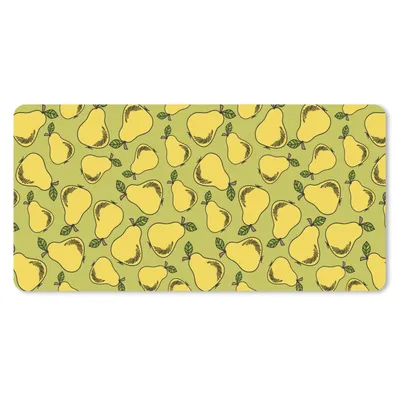 Produktbild von MuchoWow® Schreibtischunterlage Birne - Obst - Muster 80x40 cm - XXL Mauspad - Gaming Mauspad