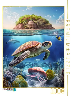 Produktbild von CALVENDO Puzzle Ein Motiv aus dem Kalender Die Schönheit unter und über Wasser | 1000 Teile Lege-Größe 64x48cm Foto-Puzzle für glückliche Stunden
