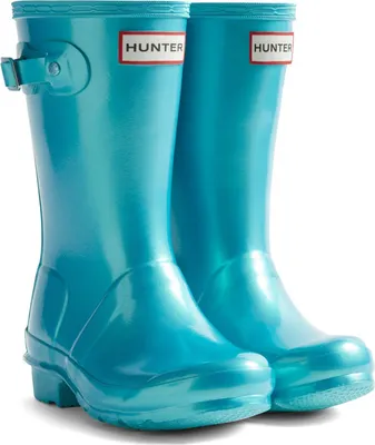 Produktbild von Hunter - Dětské gumové holínky "Original", perleťový efekt FS10746 (34 EU) (modrá)