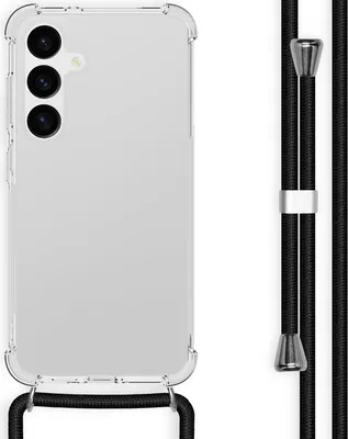 Image de imoshion Coque arrière transparente avec cordon pour Samsung Galaxy S24 Plus - Noir