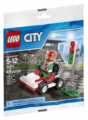 Obrázok produktu pre LEGO 30314 Go-Kart Polybag LEGO Stav: , Počet návodov: 1, Počet minifigúrok: 1, Počet dielikov: 40, Téma: LEGO City, Hmotnosť: 0,035 KG, Veková kategória: 5+, Vydané v: 2015, Číslo: 30314-1, EAN: 5702015357333, UPC: 673419233729, Rozmer balenia (dxšxv): 19 x 17 x 1 cm