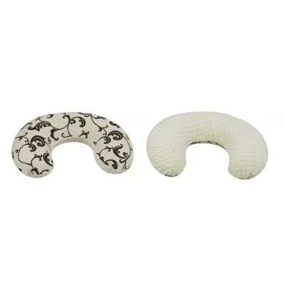 Image de Coussin d'allaitement C motif floral crème clair