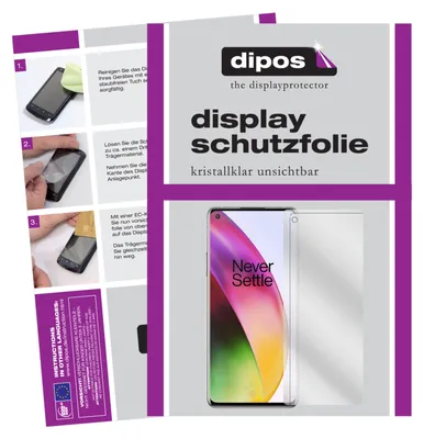 Obrázok produktu pre 2x ochranná fólia pre OnePlus 8 clear screen protector film ochrana displeja dipos