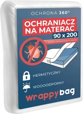 Immagine prodotto di Coprimaterasso impermeabile 90 x 200 cm con cerniera, protegge da acari e cimici dei letti