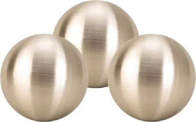 Produktbild von 3 Stück Dekokugel Ø 10 cm Silber matt Edelstahl