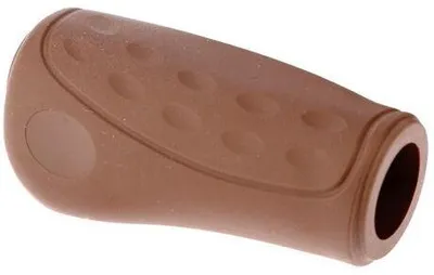 Produktbild von Westphal Griff #436 Ellipse Softgrip 92mm ø23mm - braun (1 Stück)