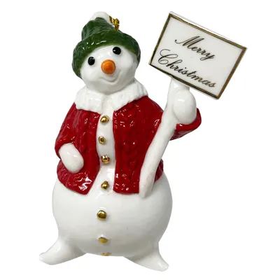 Image de Villeroy & Boch Christmas Classics Ornement Bonhomme de neige plastique, métal, porcelaine premium multicolore 1486754346