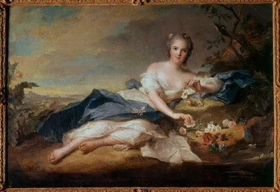 Productafbeelding van Solidchoice - Canvas Schilderij Portret van Madame Henriette 58x90cm