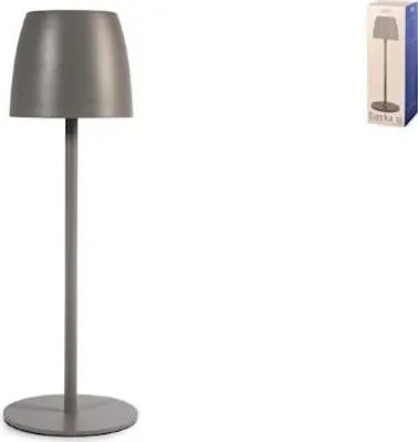 Obrázok produktu pre Stolná lampa Eureka z holubovosivého kovu, 38 cm