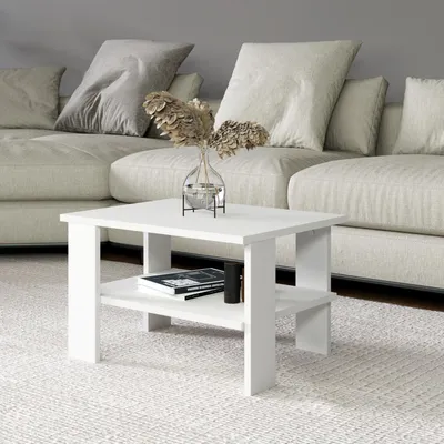 Immagine prodotto di Skye Decor, Duama - White, tavolino da caffè, bianco, 100 % MELAMIN COATED SLIPBOARD, 45 x 60 x 37 cm