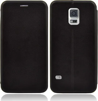 Produktbild von Handy Schutz Hülle für Samsung Galaxy S5 Handytasche mit Magnetdeckel Kartenfach und Standfunktion Klapphülle Etui Schwarz
