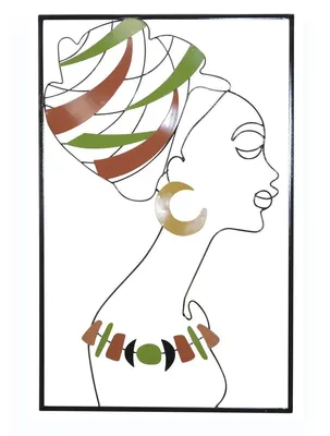 Produktbild von Wanddekoration "Afrikanische Frau"