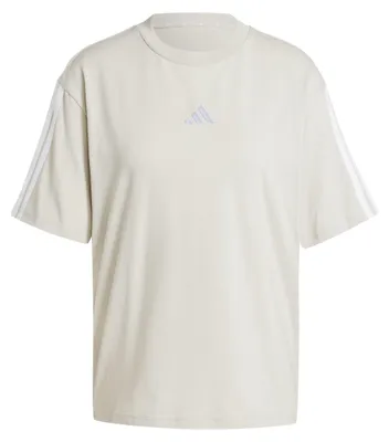 Produktbild von adidas Damen Essentials 3-Stripes Boyfriend T-Shirt, Wonder Alumina/White, XXL