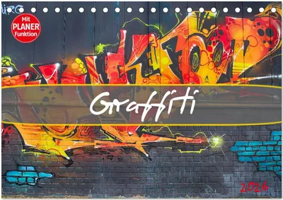 Produktbild von Graffiti (Tischkalender 2026 DIN A5 quer), CALVENDO Monatskalender