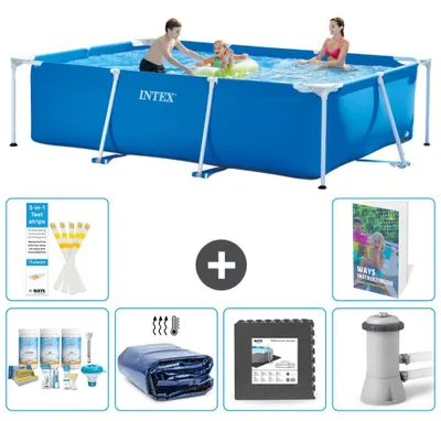 Immagine prodotto di Piscina fuori terra rettangolare - 300x200x75 cm - composta da 5 elementi, modello S59
