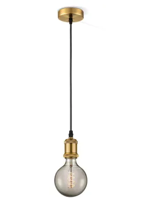Produktbild von Home Sweet Home Hängeleuchte vintage Spiral - G125 - dimmbar E27 Rauch